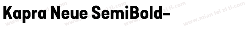 Kapra Neue SemiBold字体转换